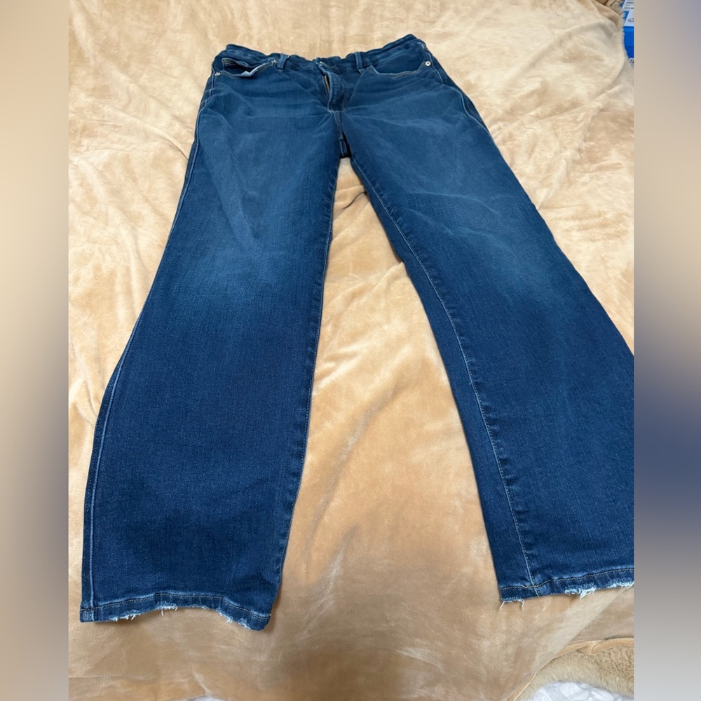 Good American Good Curve Straight 28” Inseam Super High Rise Women's Jeans 31/12 - Picture 2 of 8